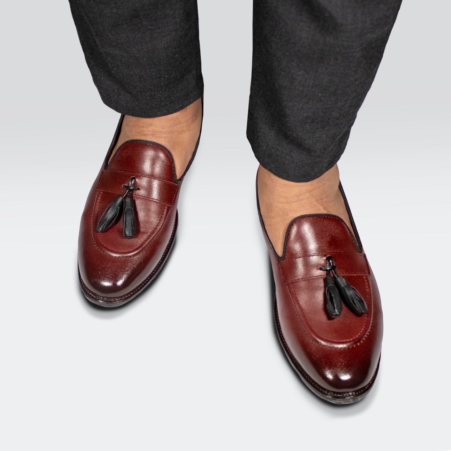 Loafer Antifaz Piel Vino