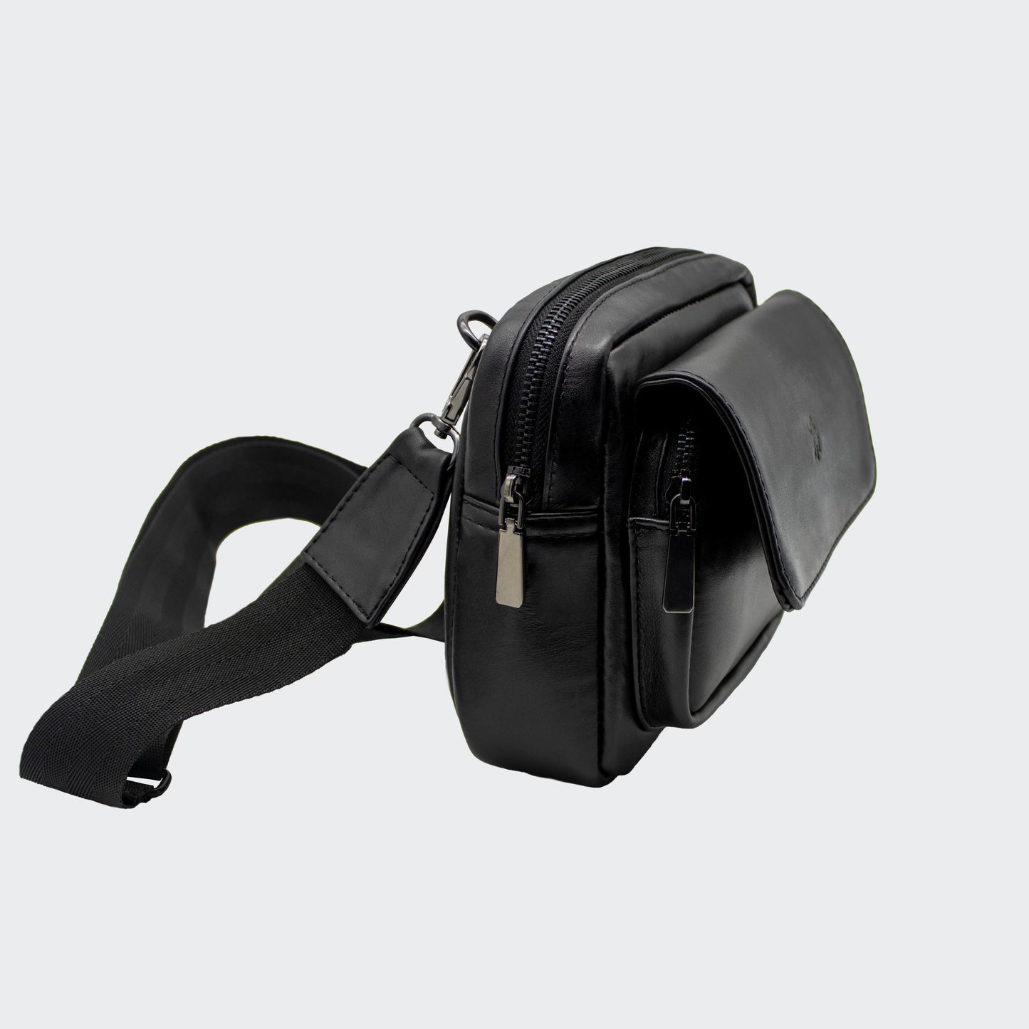 Crossbody Piel Negro