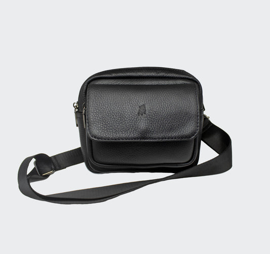 Crossbody Piel Floater Negro