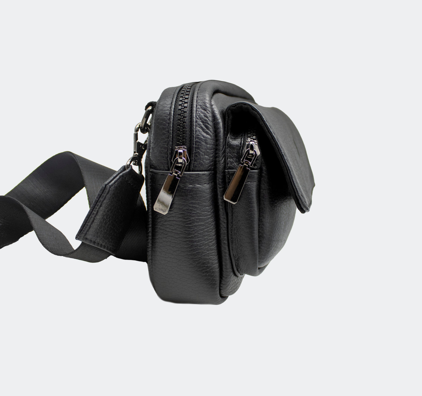 Crossbody Piel Floater Negro