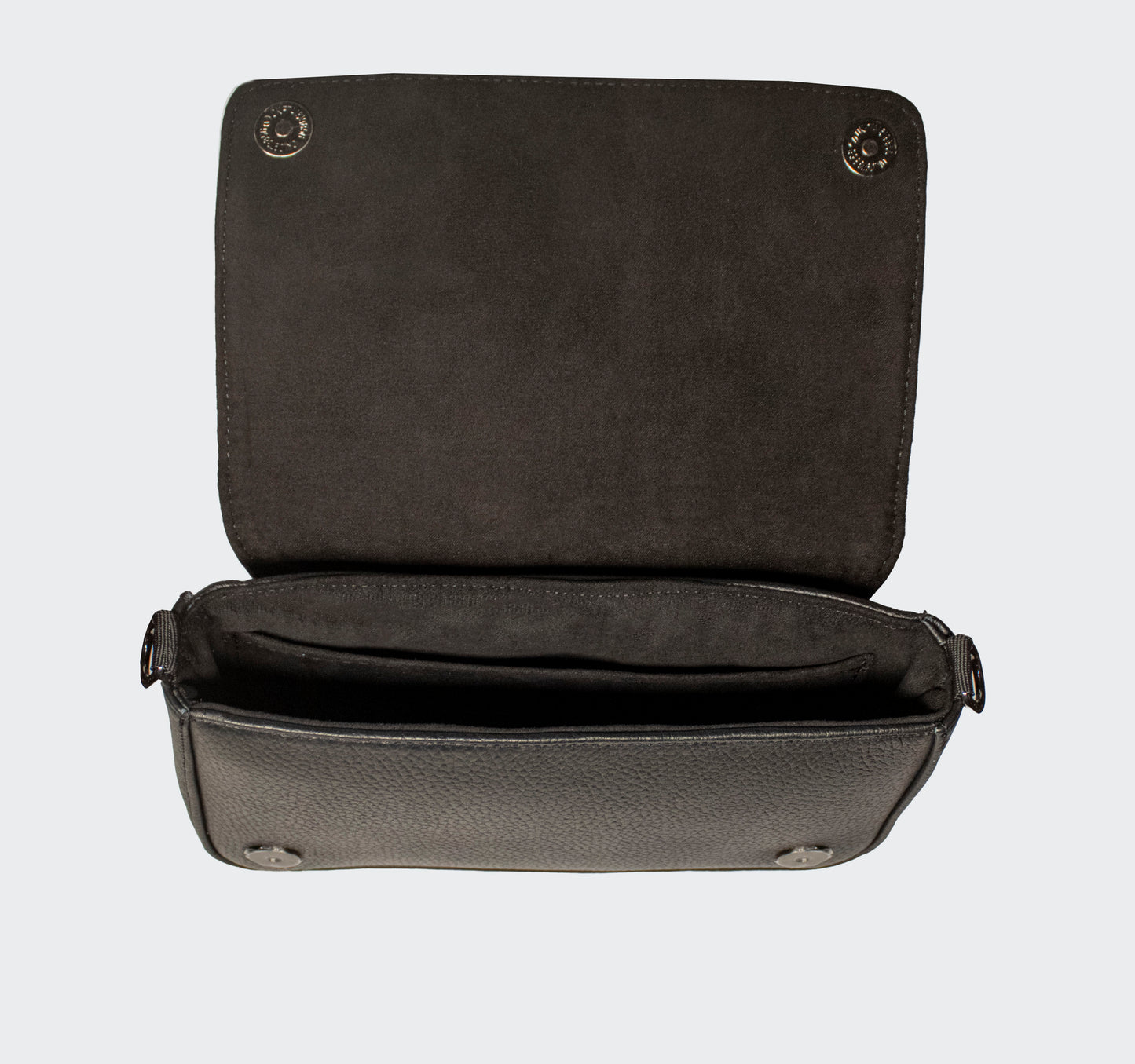 Bolso Cruzado Piel Floater Negro