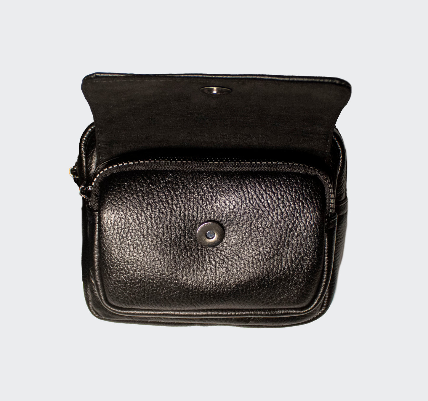 Crossbody Piel Floater Negro