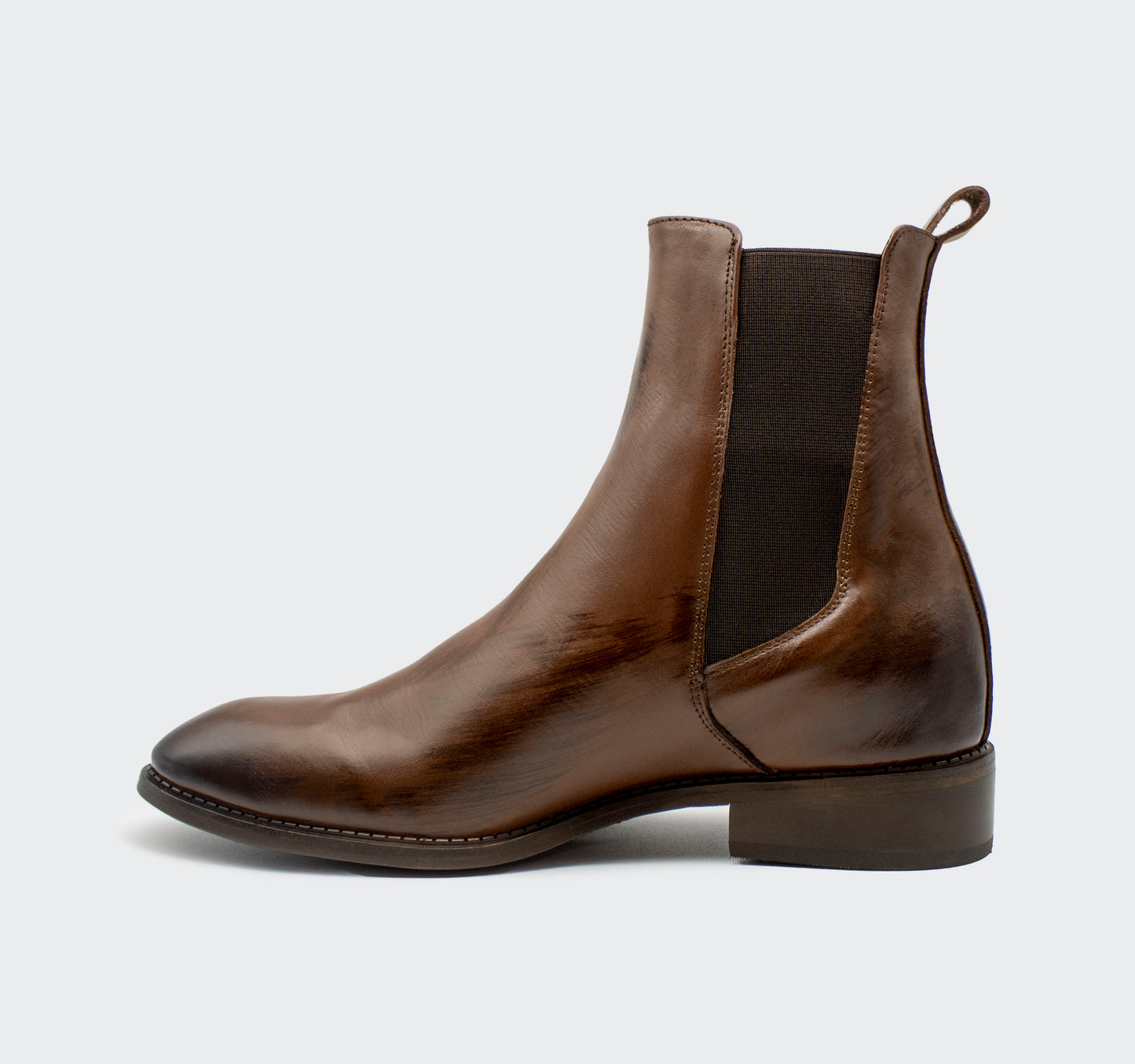 Chelsea Premium Piel Café Pintado a Mano