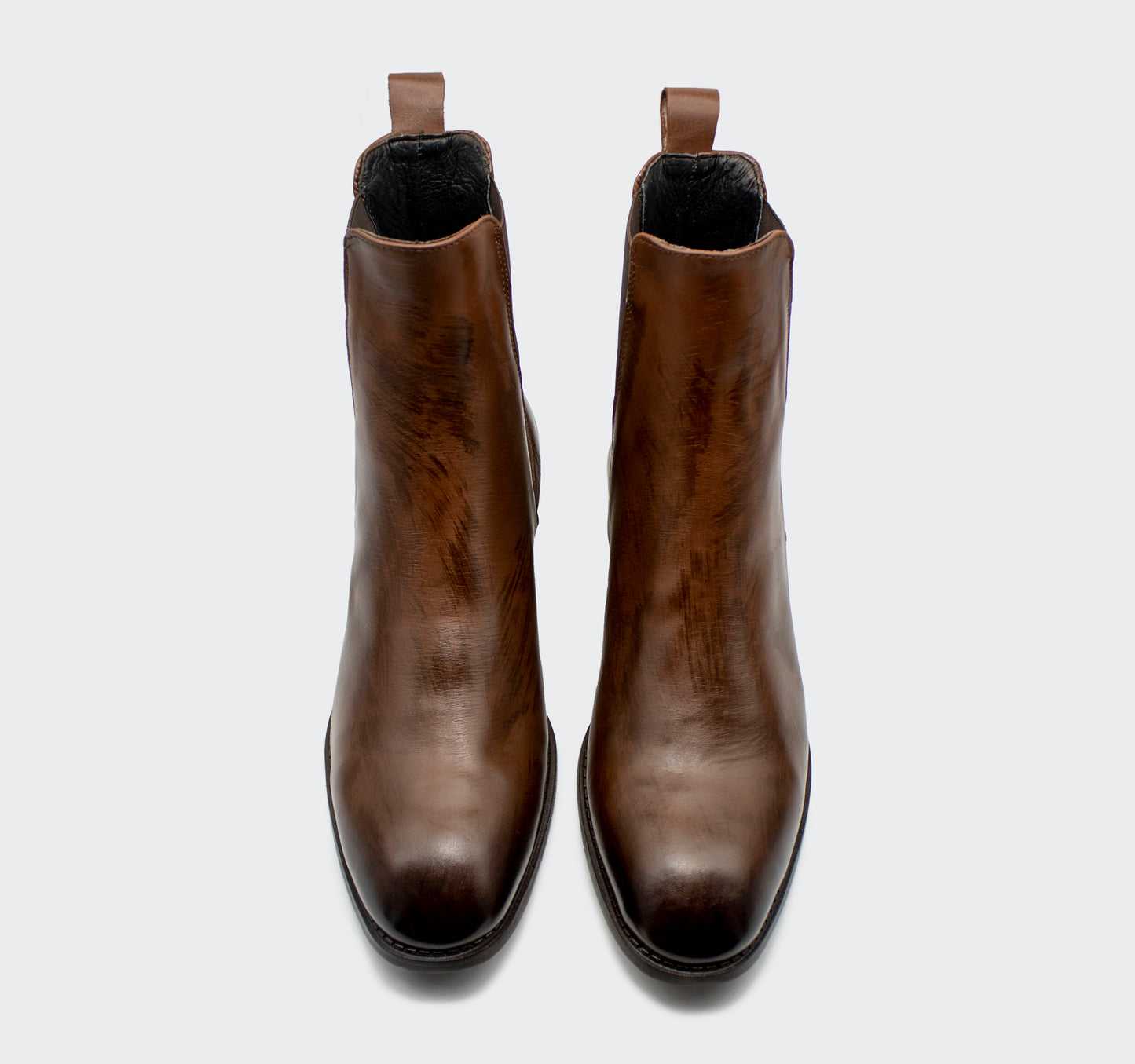 Chelsea Premium Piel Café Pintado a Mano