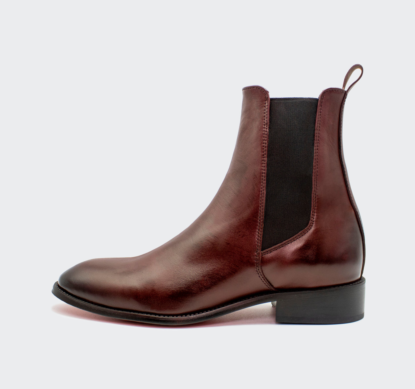 Chelsea Premium Piel Vino Pintado a Mano