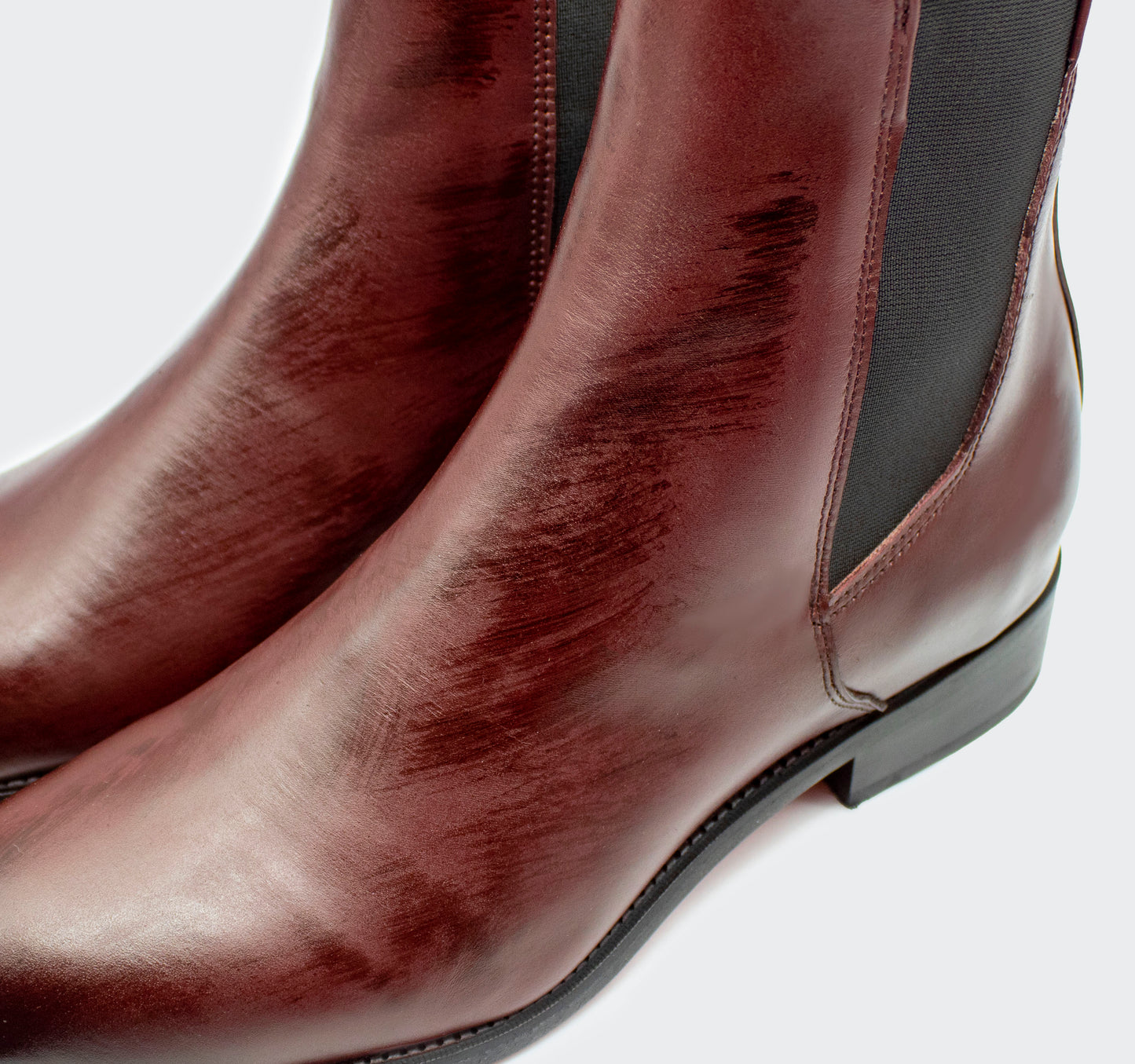 Chelsea Premium Piel Vino Pintado a Mano