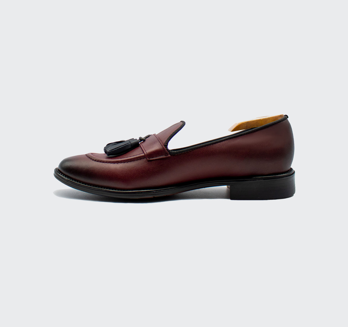 Loafer Antifaz Piel Vino