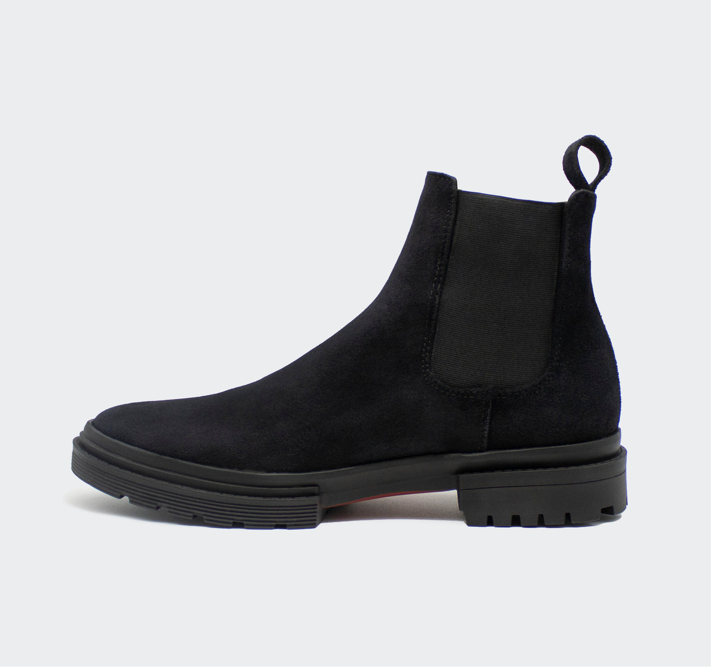 Chelsea Combat Gamuza Negro