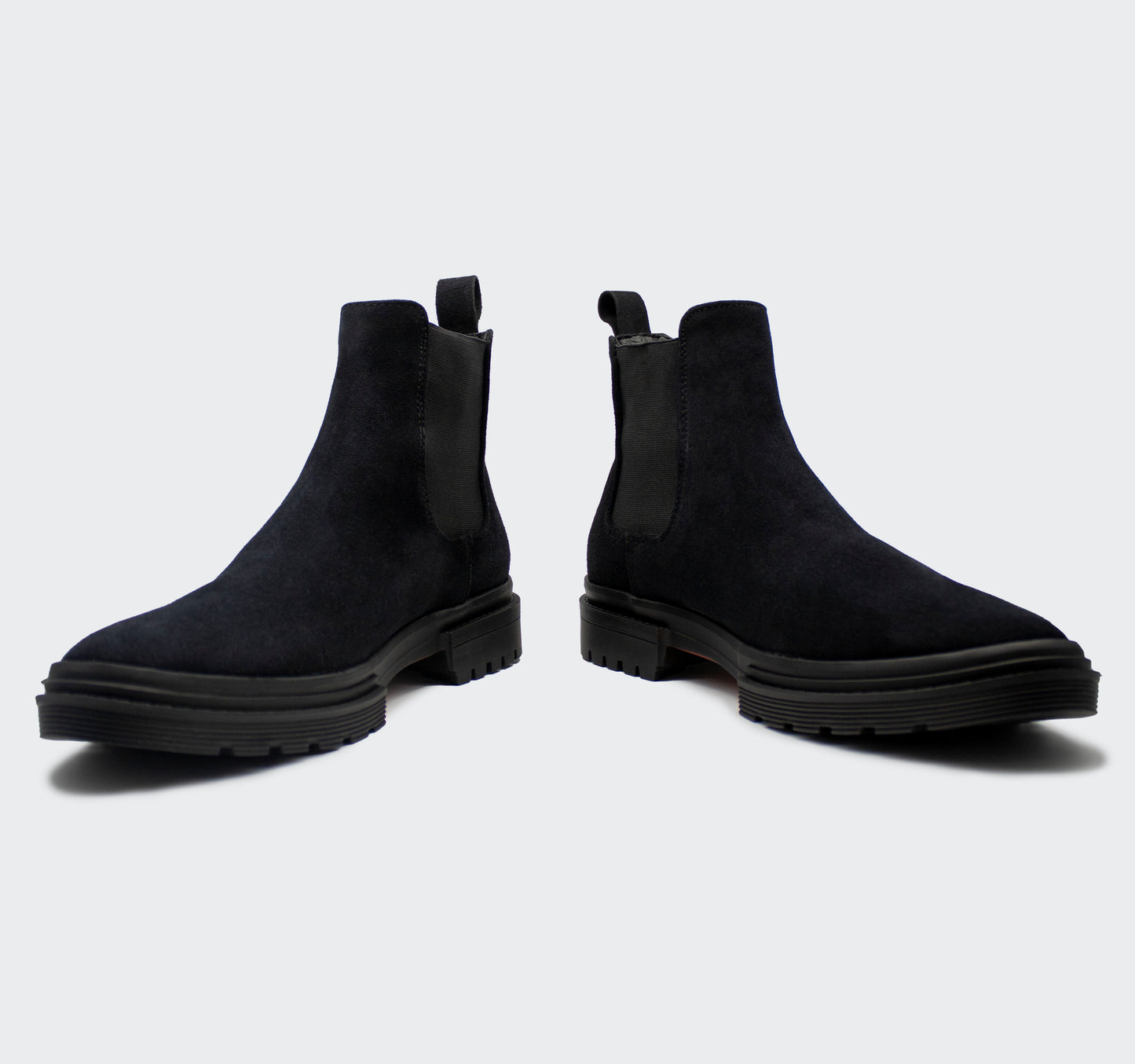 Chelsea Combat Gamuza Negro