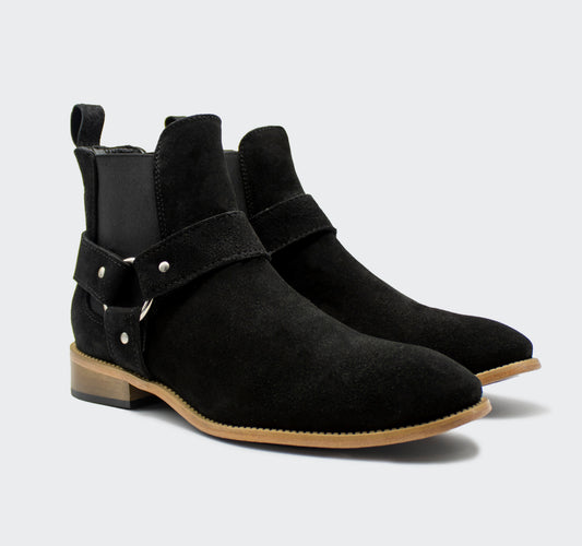 Chelsea Arnés Gamuza Negro