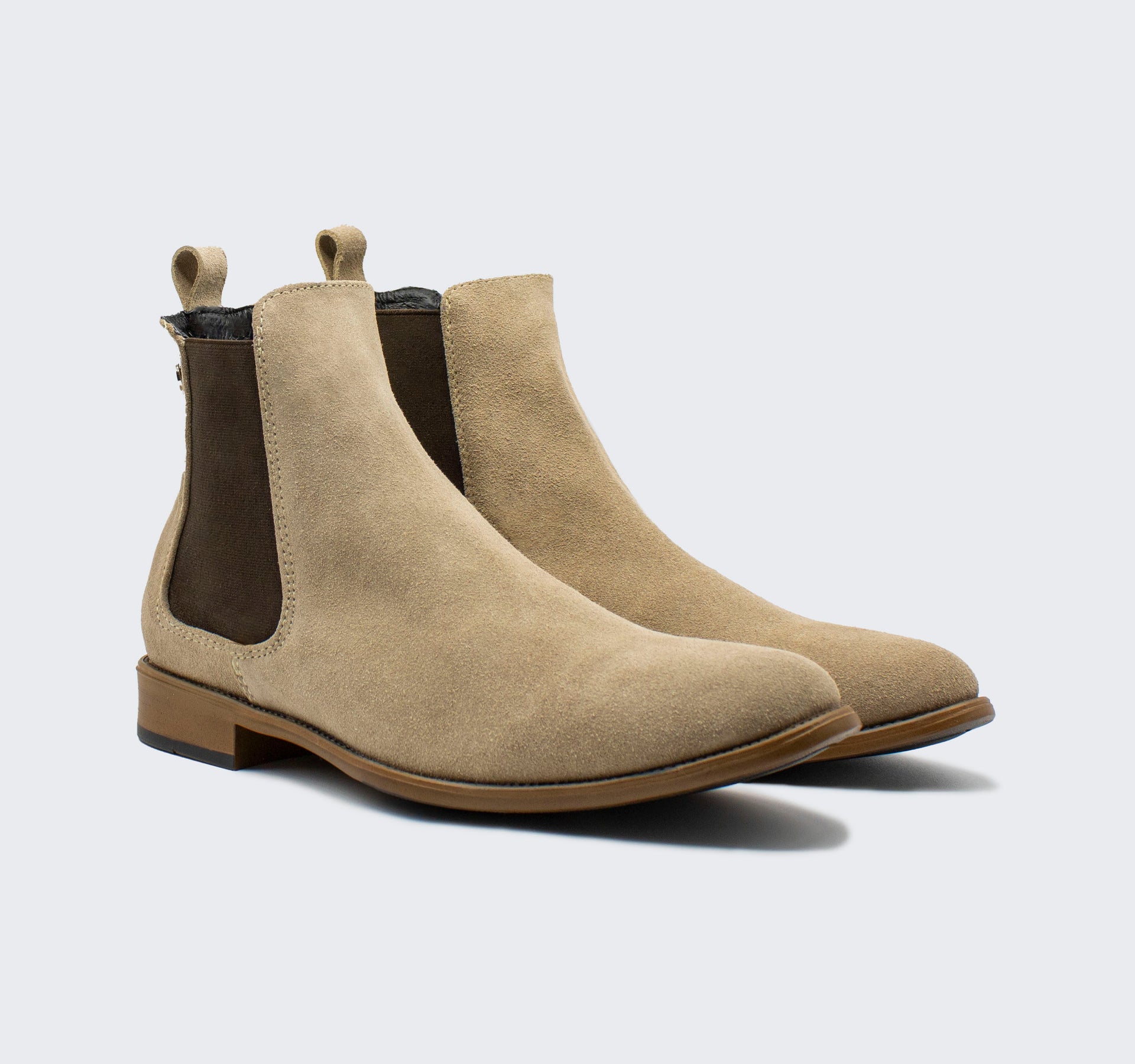 Chelsea Boots Botas De Gamuza Para Hombre Chelsea Gamuza Camel