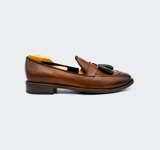 Loafer Antifaz Liso Café *